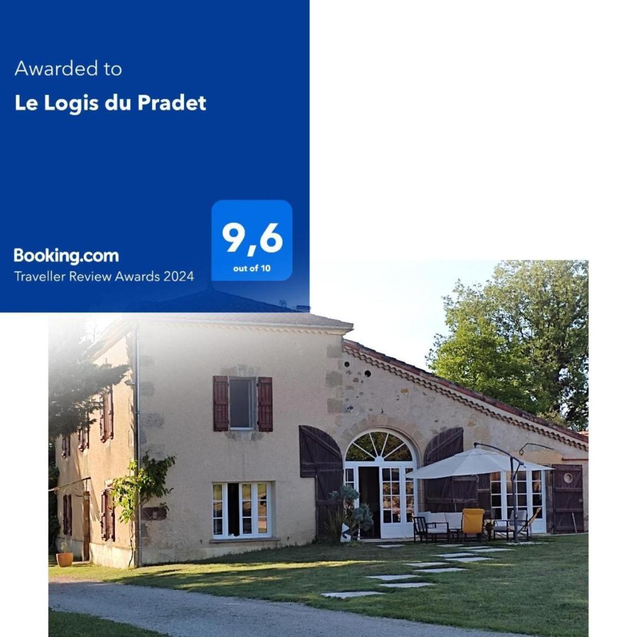 Le Logis Du Pradet Bed and Breakfast Moncrabeau Exteriör bild